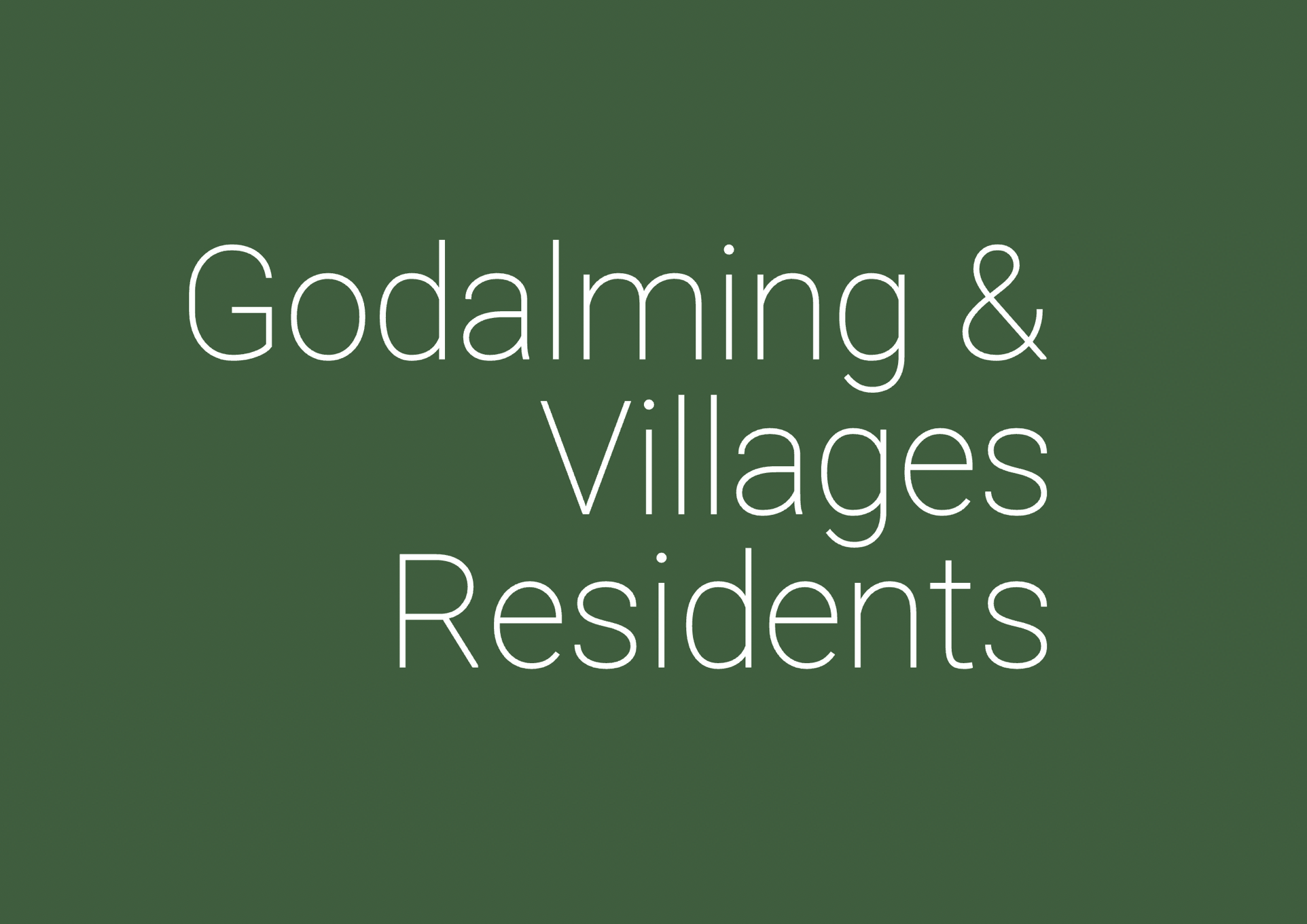 Godalming & Villages Residents Logo